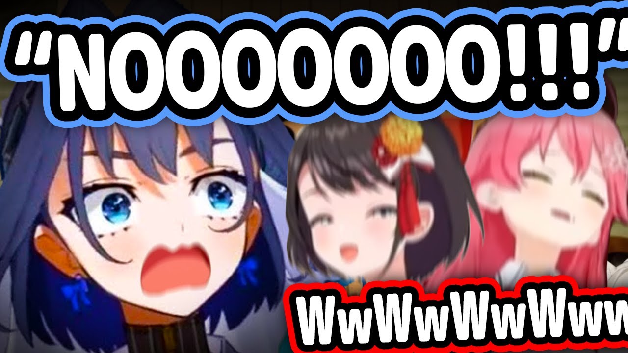 Subaru and Miko's Reaction To Kronii Freaking Out and Suffering While Playing Gomoku 【Hololive】