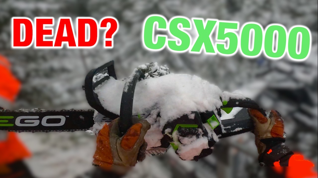 Протестировано в реальных условиях EGO CSX5000 | Лесозаготовка в условиях низких температур