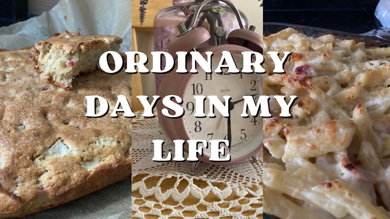 My days between Work and Home . Apple cake , macaroni cheese dish , studying 📚 , second hand finds .