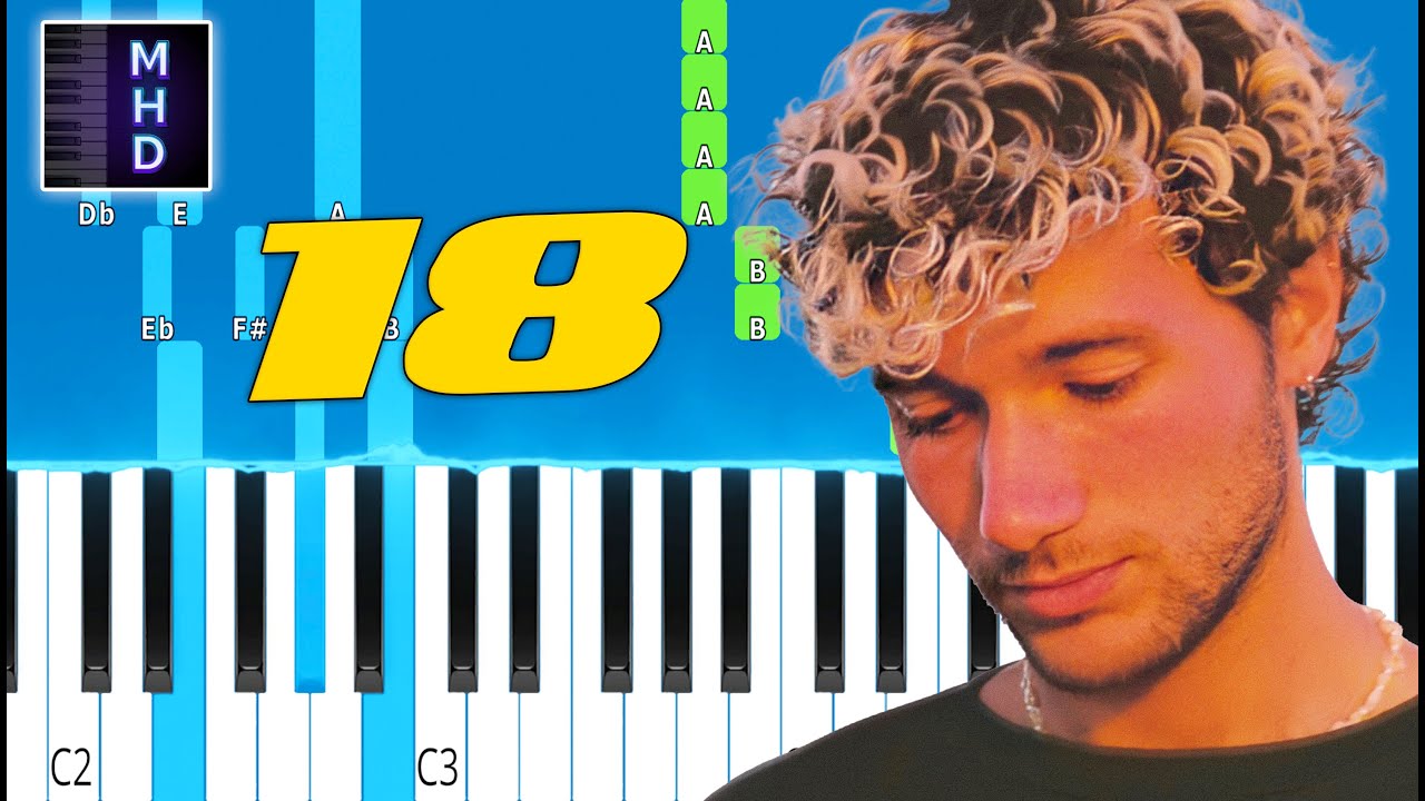 Jeremy Zucker - 18 - Piano Tutorial