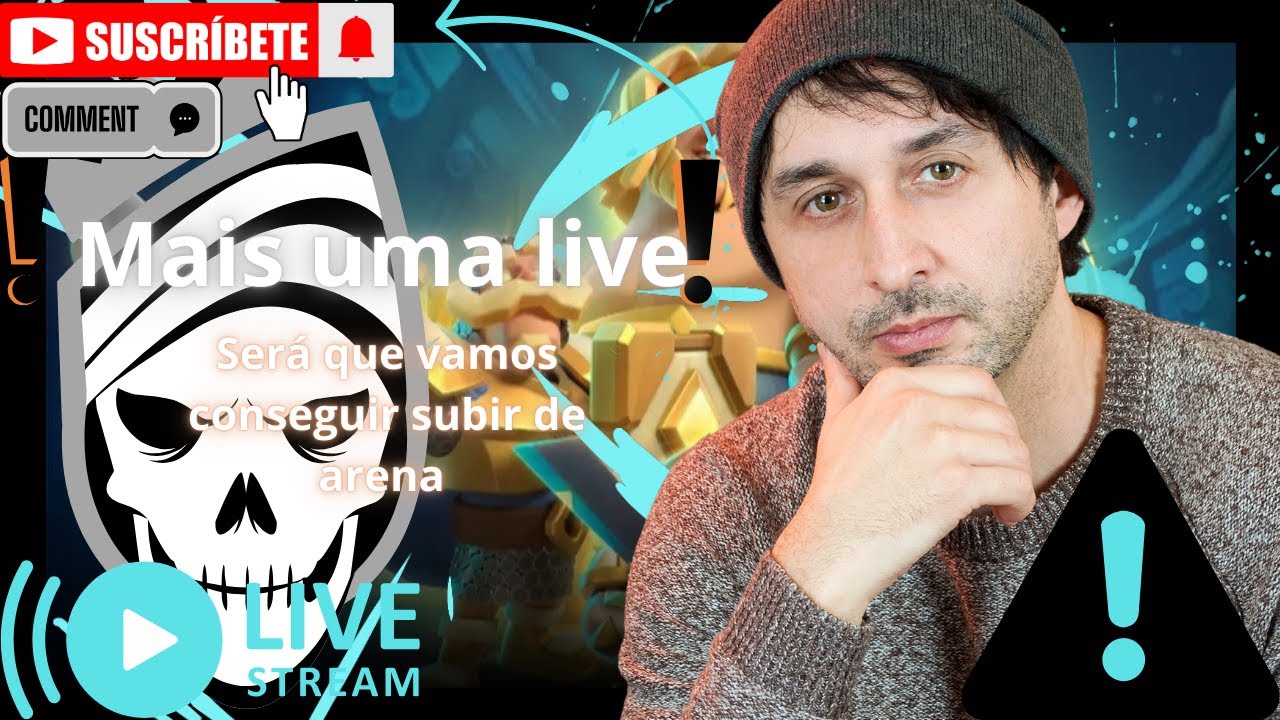 (Será que vamos Conseguir#7 subir de arena?)clica aqui pra ver #live #clashRoyale #supercell #celula