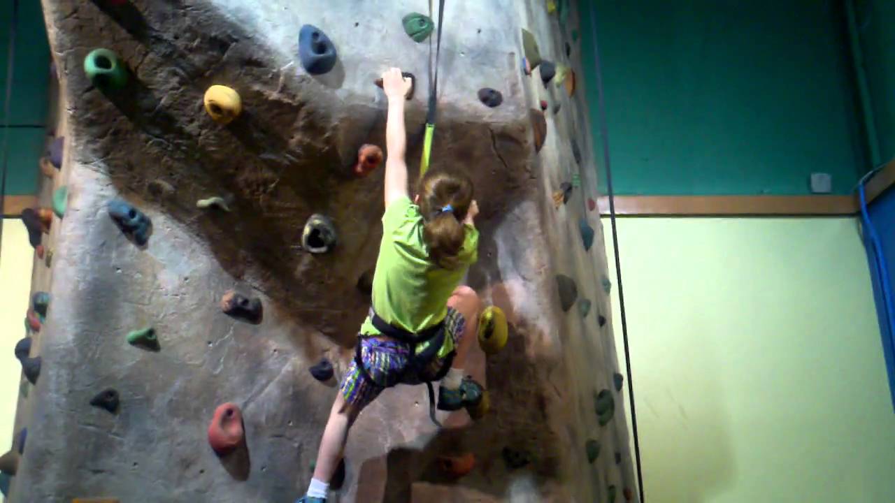 Miranda Holden 7yrs old Rock Climbing Inverted 4-18-11