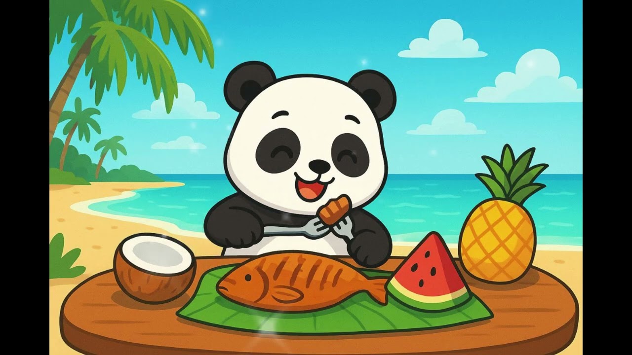 Panda Visits the Maldives! 🐼🌴 | Fun Beach Adventure for Kids 🌊✨