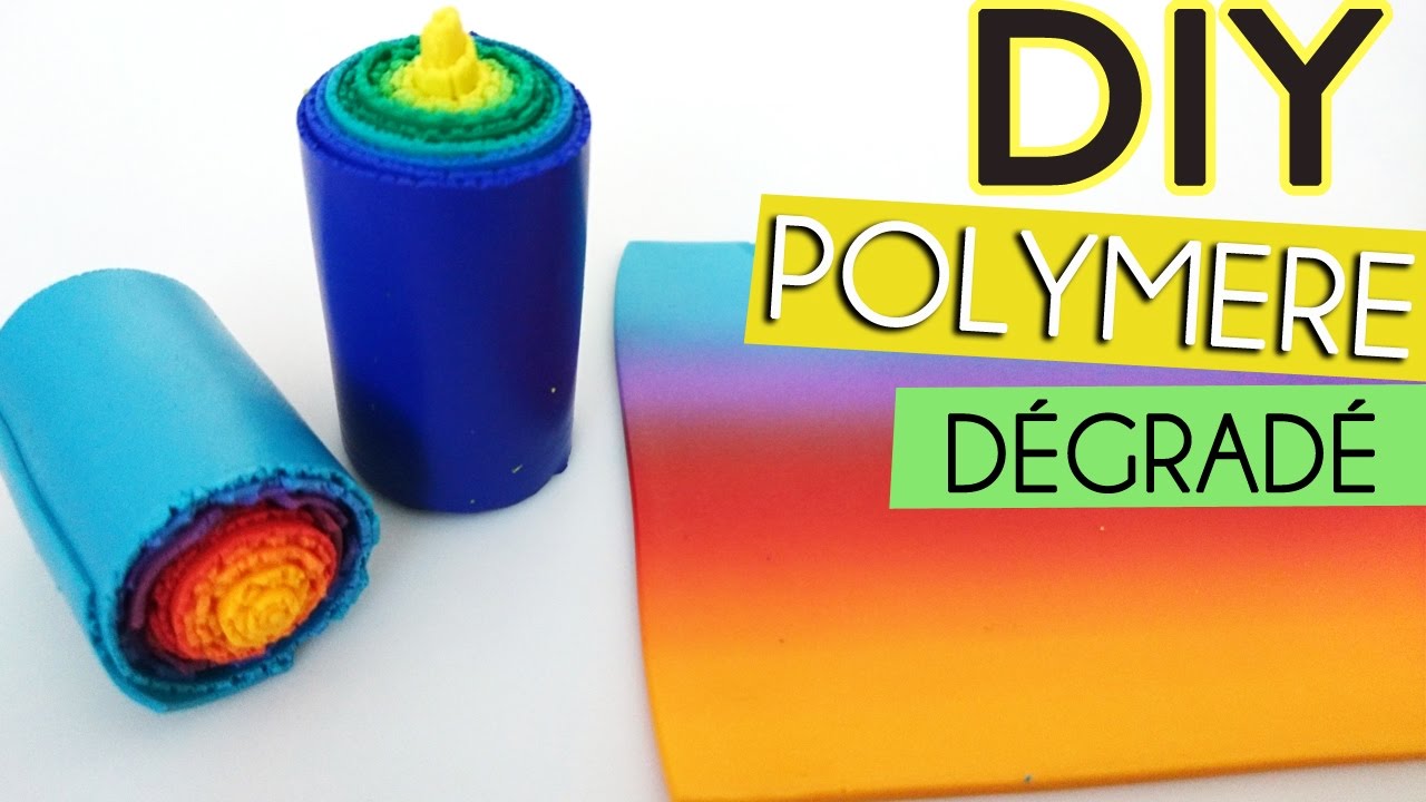 Tutoriel┋Comment créer un dégradé en pâte polymère et une cane cible ?