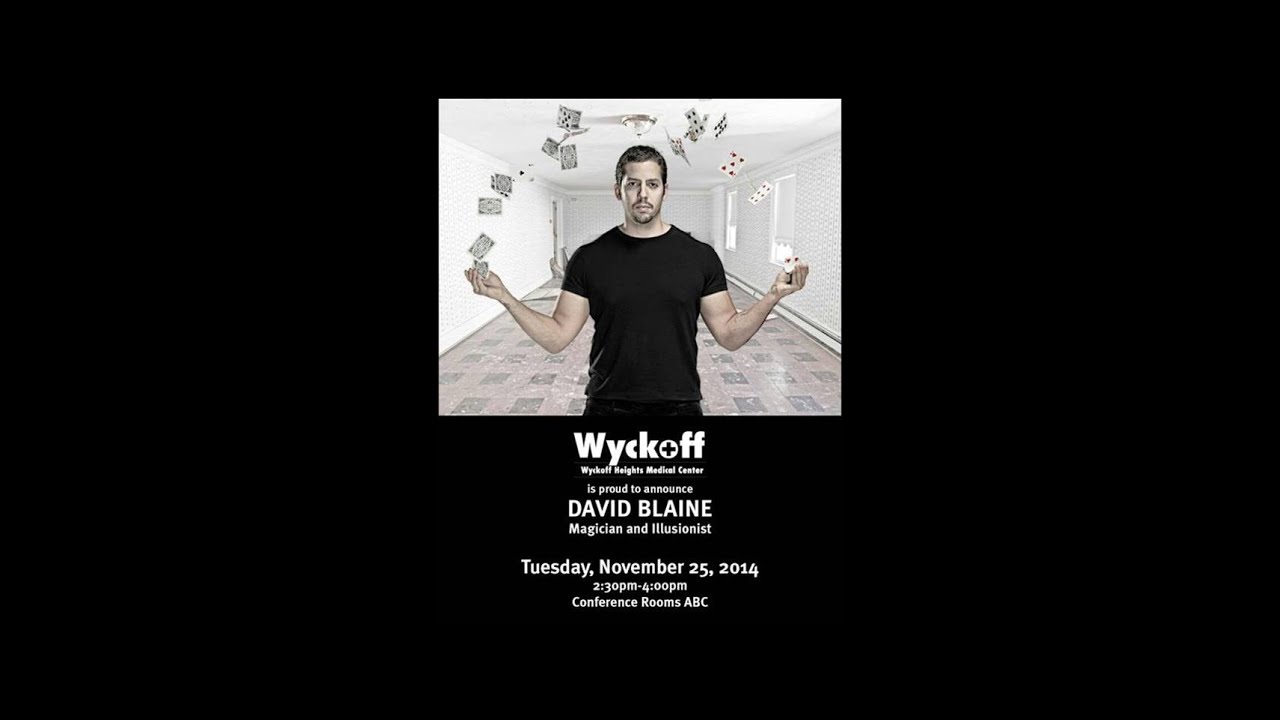 David Blaine at Wyckoff Heights Medical Center