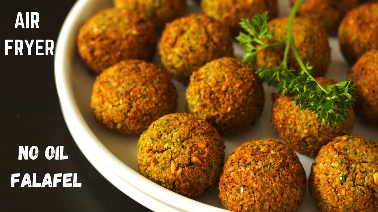 No Oil Falafel – Easy Air Fryer Recipe | How To Make Falafel In Air Fryer | Healthy Falafel Recipe