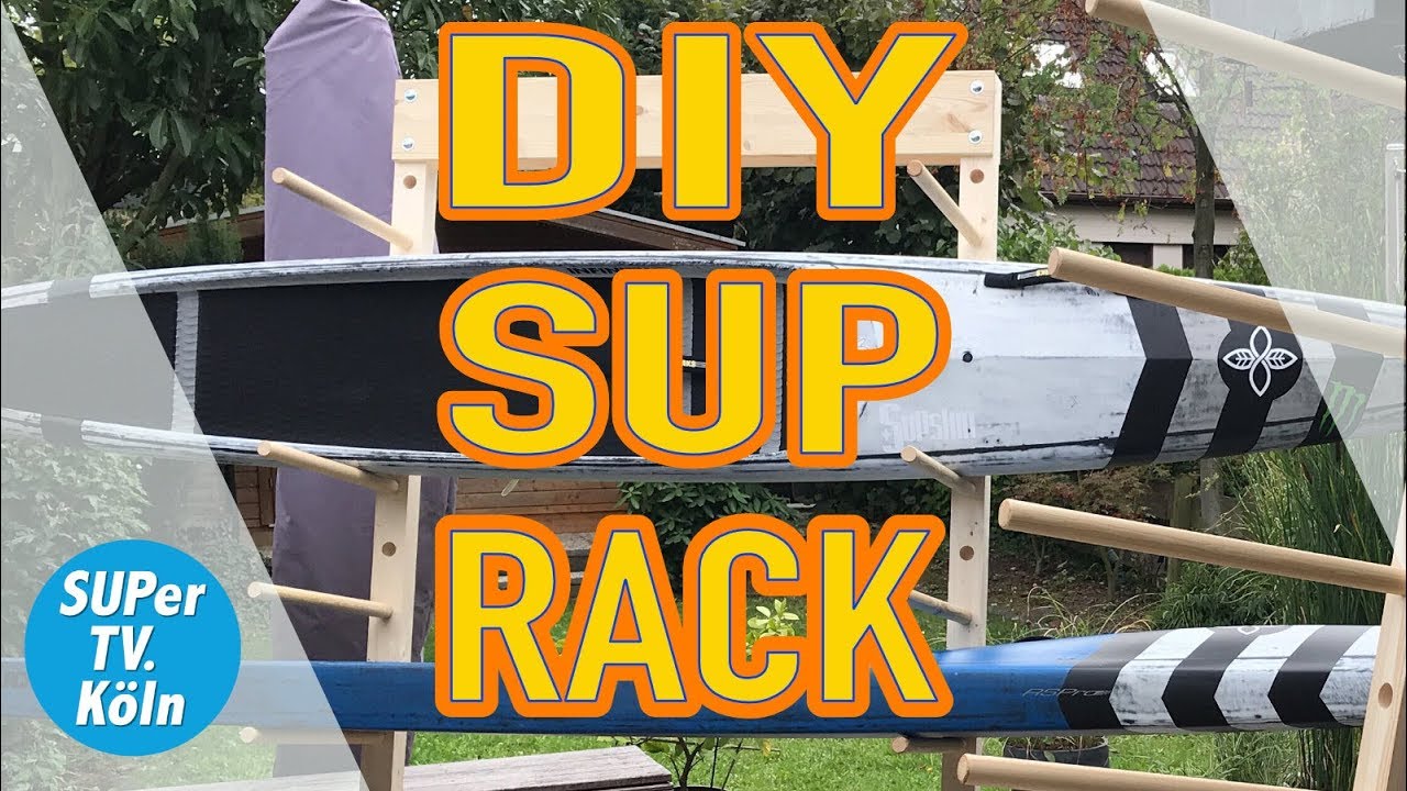 Epic DIY SUP board rack