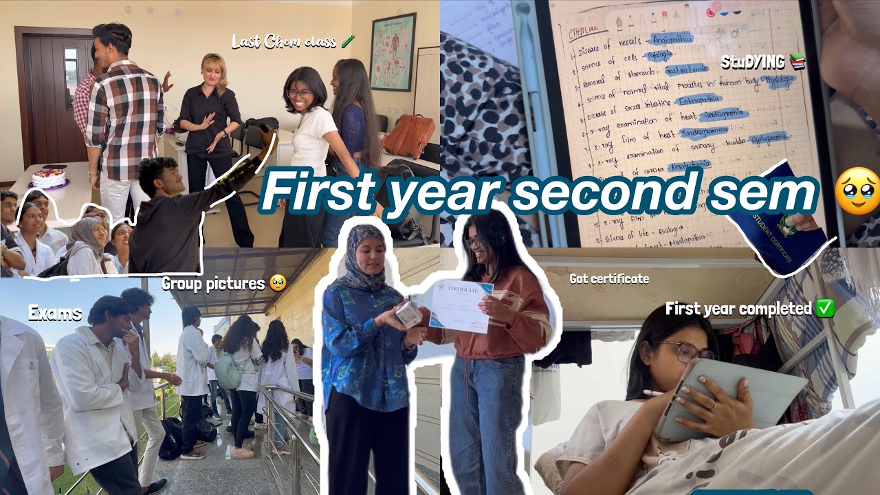 First year MBBS second Sem 🩺 📚🥼 || second sem exams 🤯, and first year MBBS is over🥹