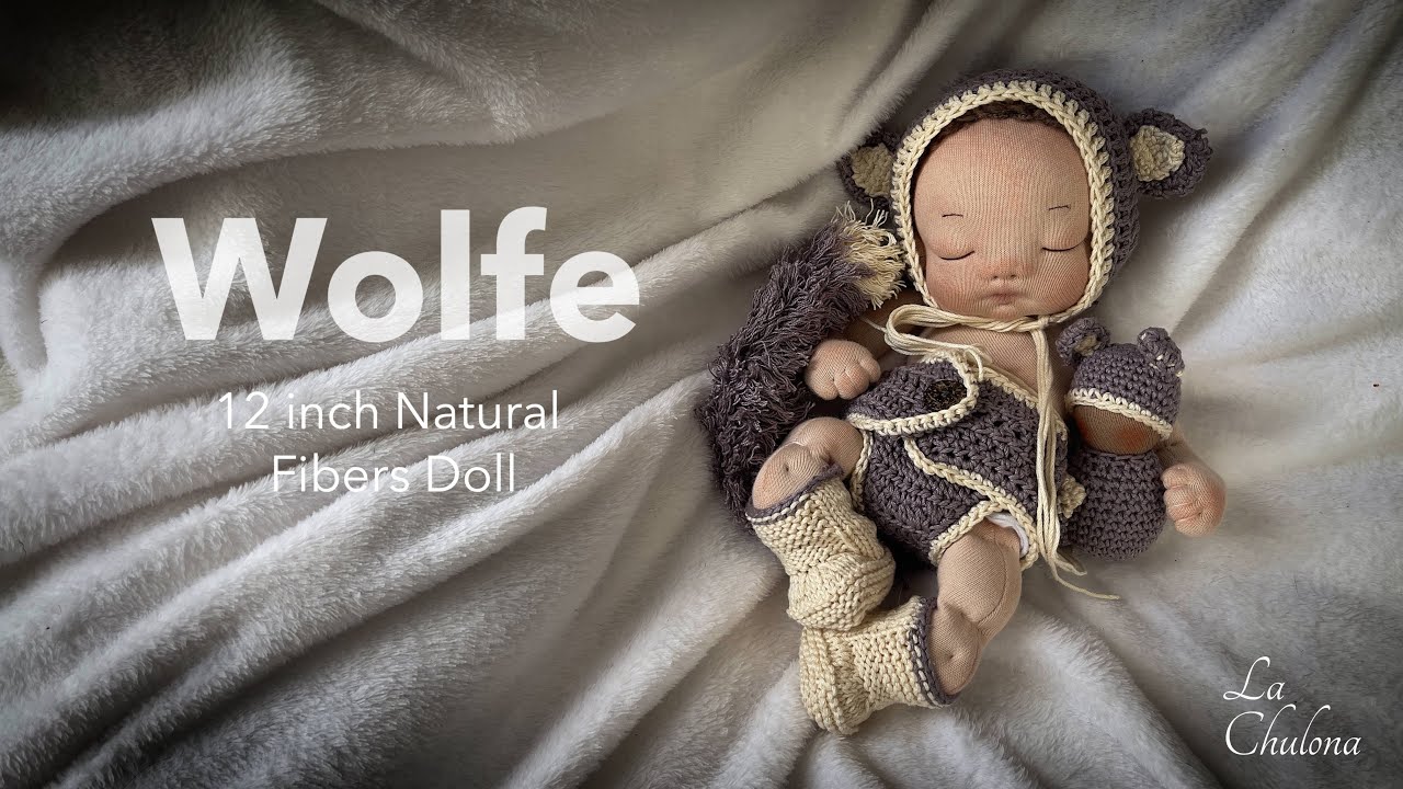 Wolfe- 12 inch natural fibers doll