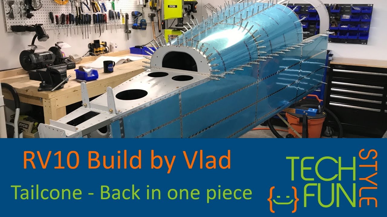RV-10 - Tailcone assembly. Almost ready
