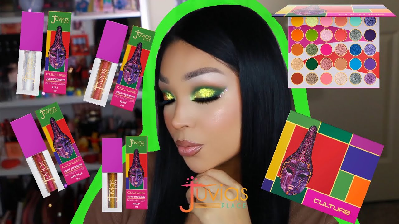 Green Eyeshadow tutorial /Review ft Juvias Place Culture collection!