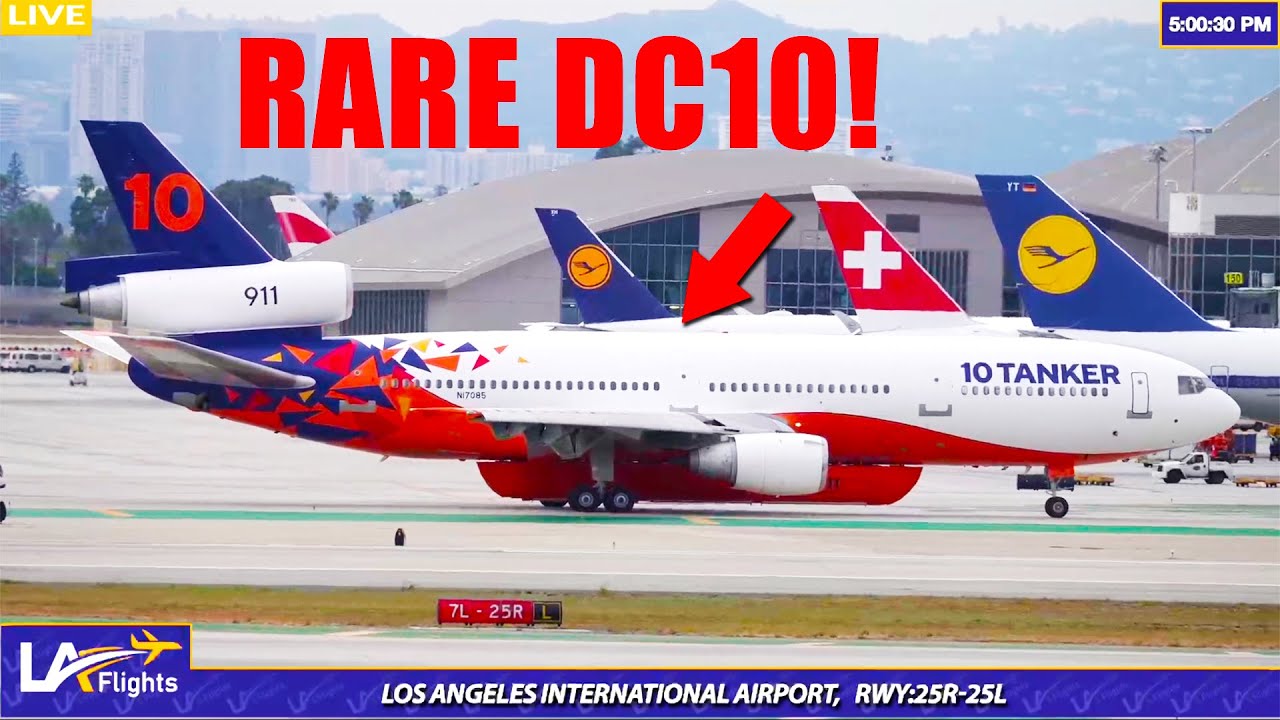 EXTREME RARE DC10 (48 YRS OLD!) VISIT AT LAX