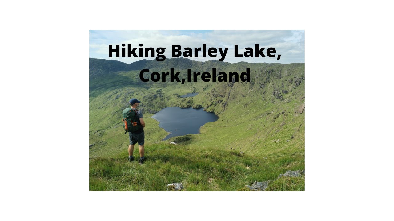 Hiking Barley lake on the Beara peninsula, Ireland.