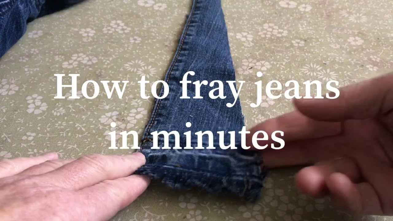How to fray jeans in minutes