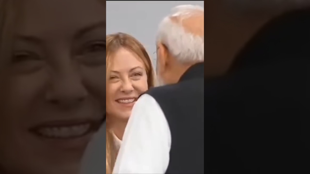 PM Modi ji 🤝 PM meloni ji ❤️#melody#Modi ji ❤️🙏#sanatanisangita #youtubeshorts#shortsviral#trending