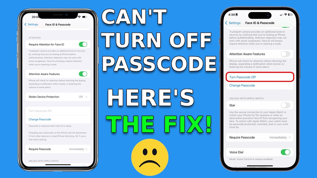 Turn off Passcode greyed out on iPhone (Here's the easy Fix to ENABLE it)