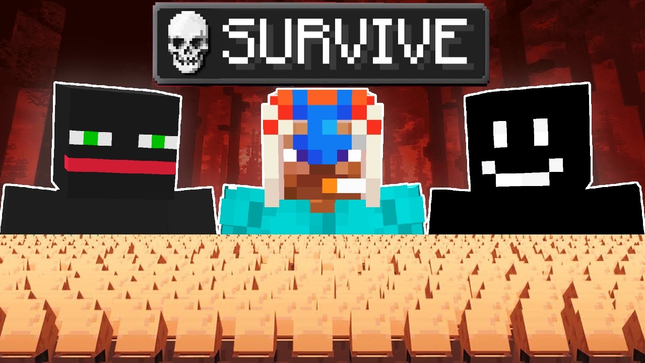 1,000,000 Villagers Vs YOUTUBERS