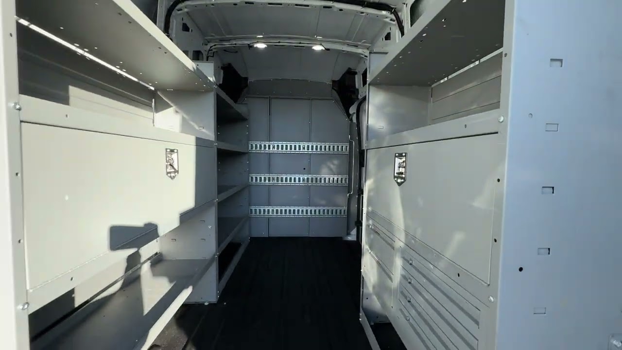 2023 Ford Transit Cargo Van **High Roof w/ Dual Ladder Racks and Cargo Shelving** #transitvan C09285