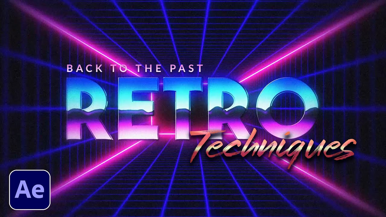 4 Retro Motion Graphic Techniques in After Effects (80s Style)