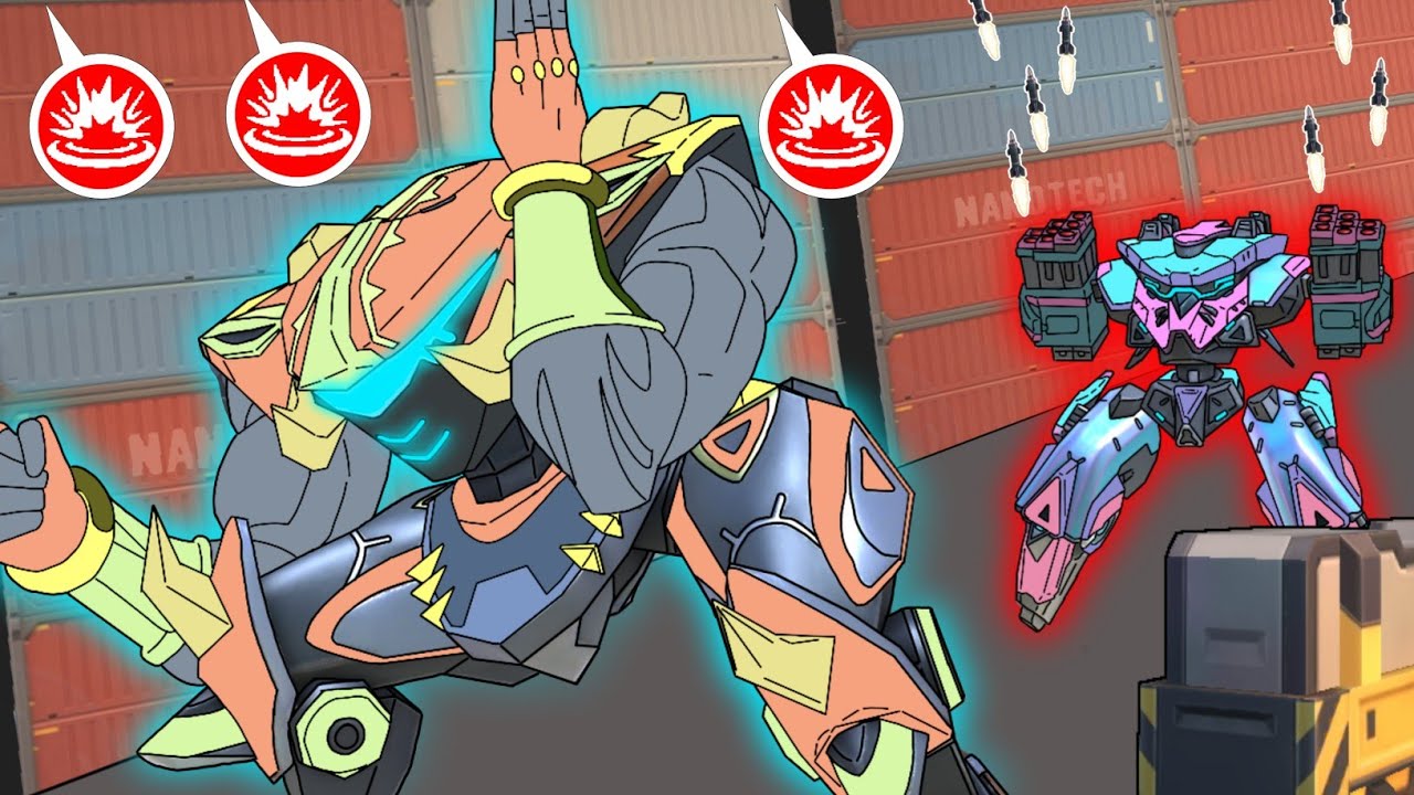 PANTHER vs REDOX , Mech Arena funny video .
