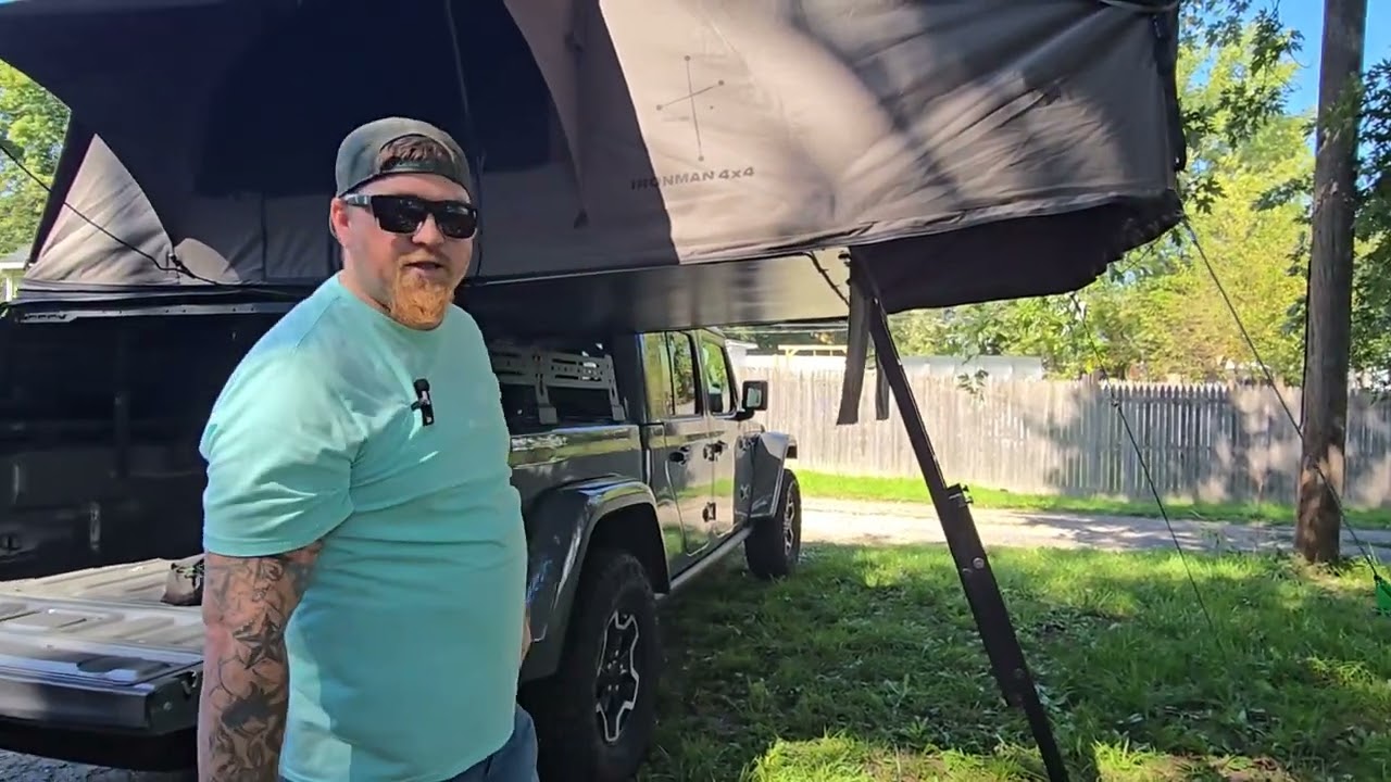 Ironman 4x4 Cross Rooftop Tent Setup And Teardown