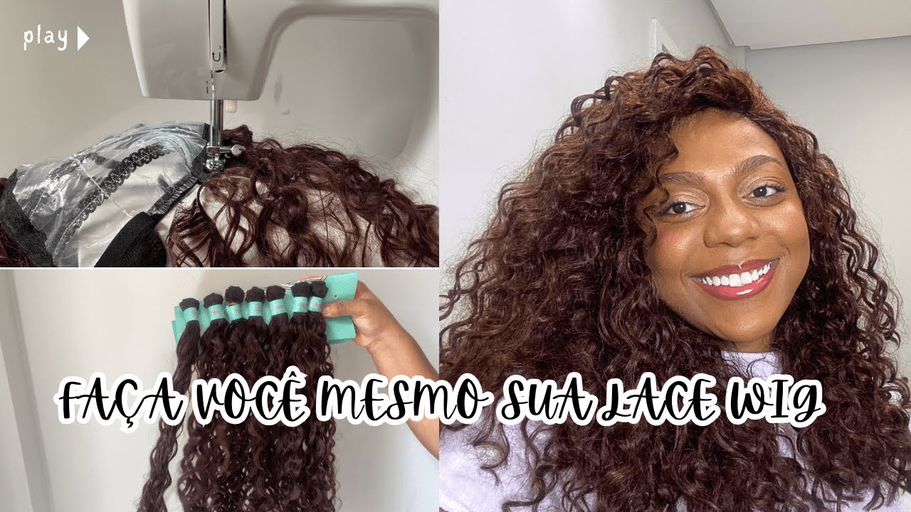 CONFECÇÃO DE LACE WIG SOZINHA / COMO COLOCAR