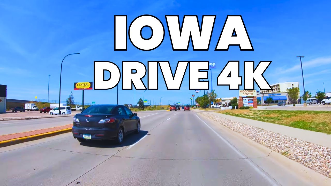 4K Drive Tour | Highway 20 Scenic Route | Sioux City, Iowa | USA | Best Highway Tour | 2024