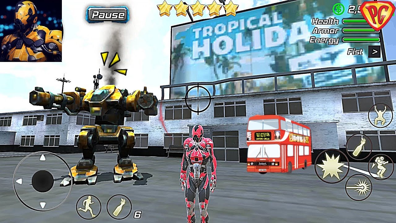 Super Crime Steel War Hero Iron Flying Mech Robot #30 Android GamePlay