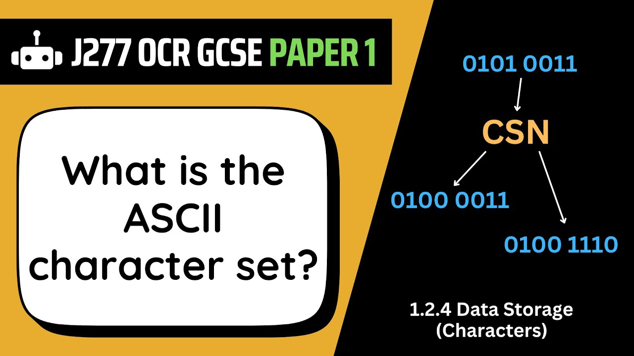 ASCII | 2.4 | OCR GCSE Computer Science | J277