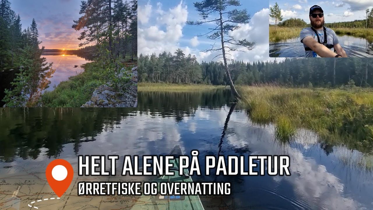 Kent bes&oslash;ker et lite vassdrag med sin lille 12 fots kano. Overnatting | Kanofiske| Blogg | #perfish