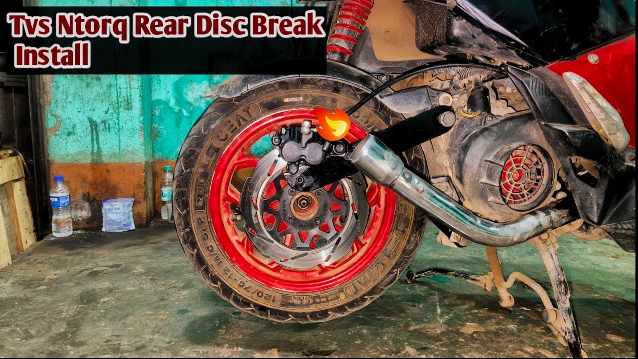 TVS Ntorq  Rear Disc Brake  Installation