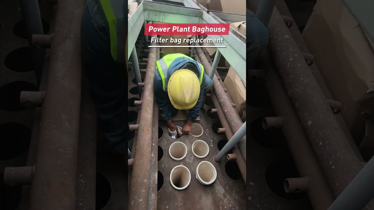 #baghouse #dustcollector filter bag installation  #bagfilter #dustcontrol #industrialfilters