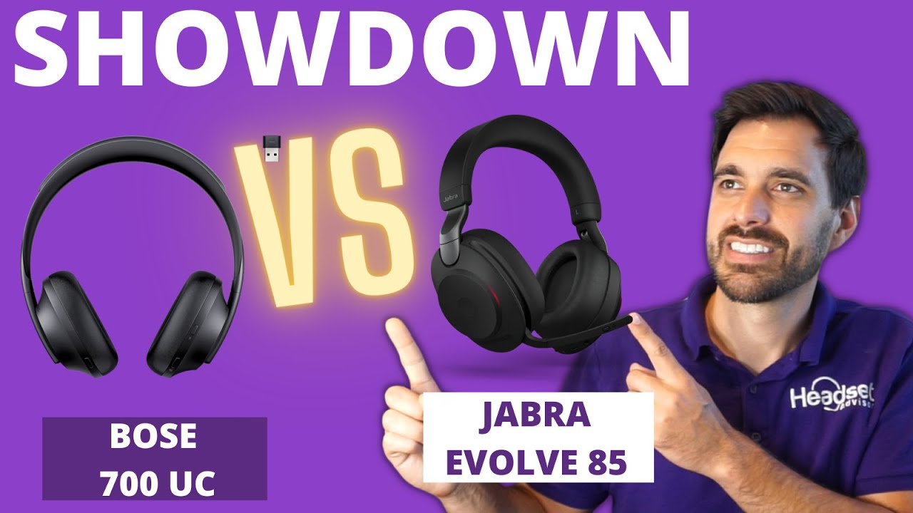 SHOWDOWN Bose 700 UC vs Jabra Evolve2 85 Wireless Bluetooth Headset - LIVE MIC TEST!