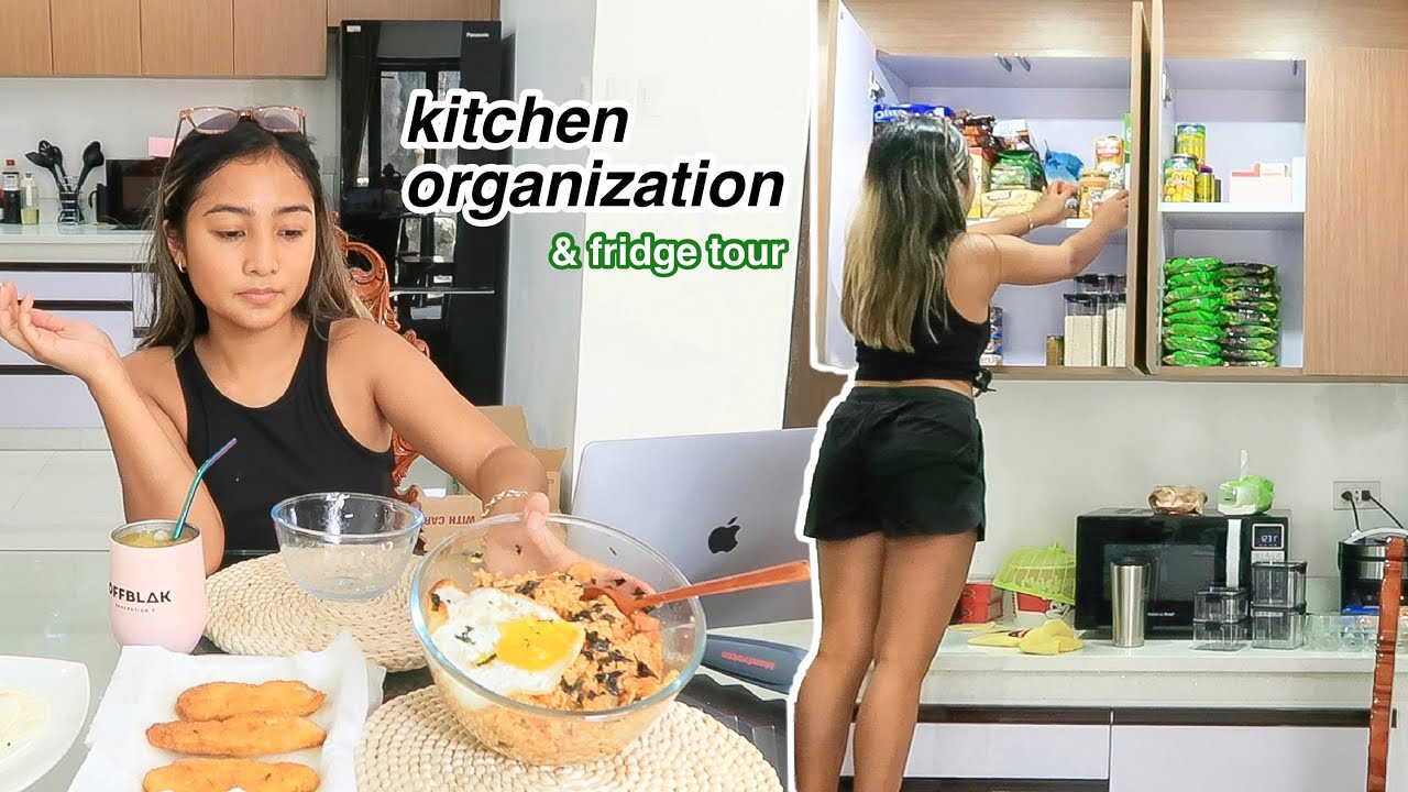 Fridge Tour, Kimchi Rice Recipe & Organizing the Kitchen 👩🏻‍🍳✨| Ry Velasco