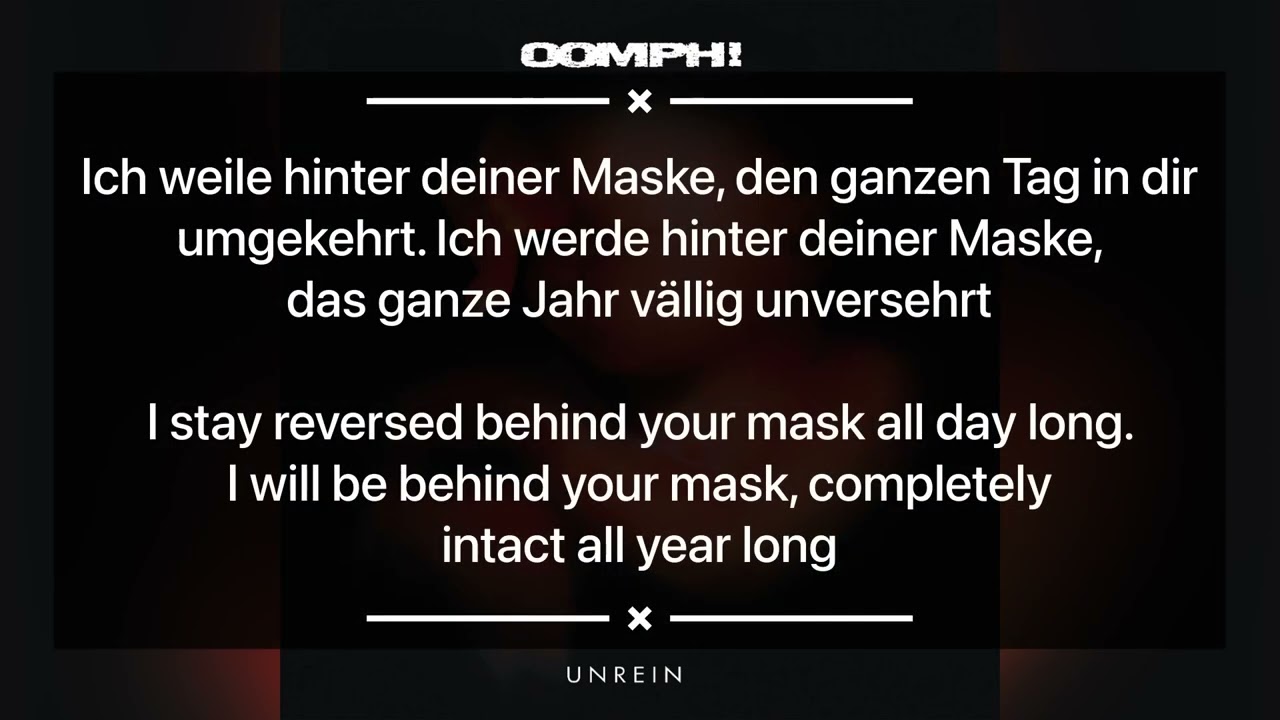 Oomph!- Die Maske lyrics with English translation