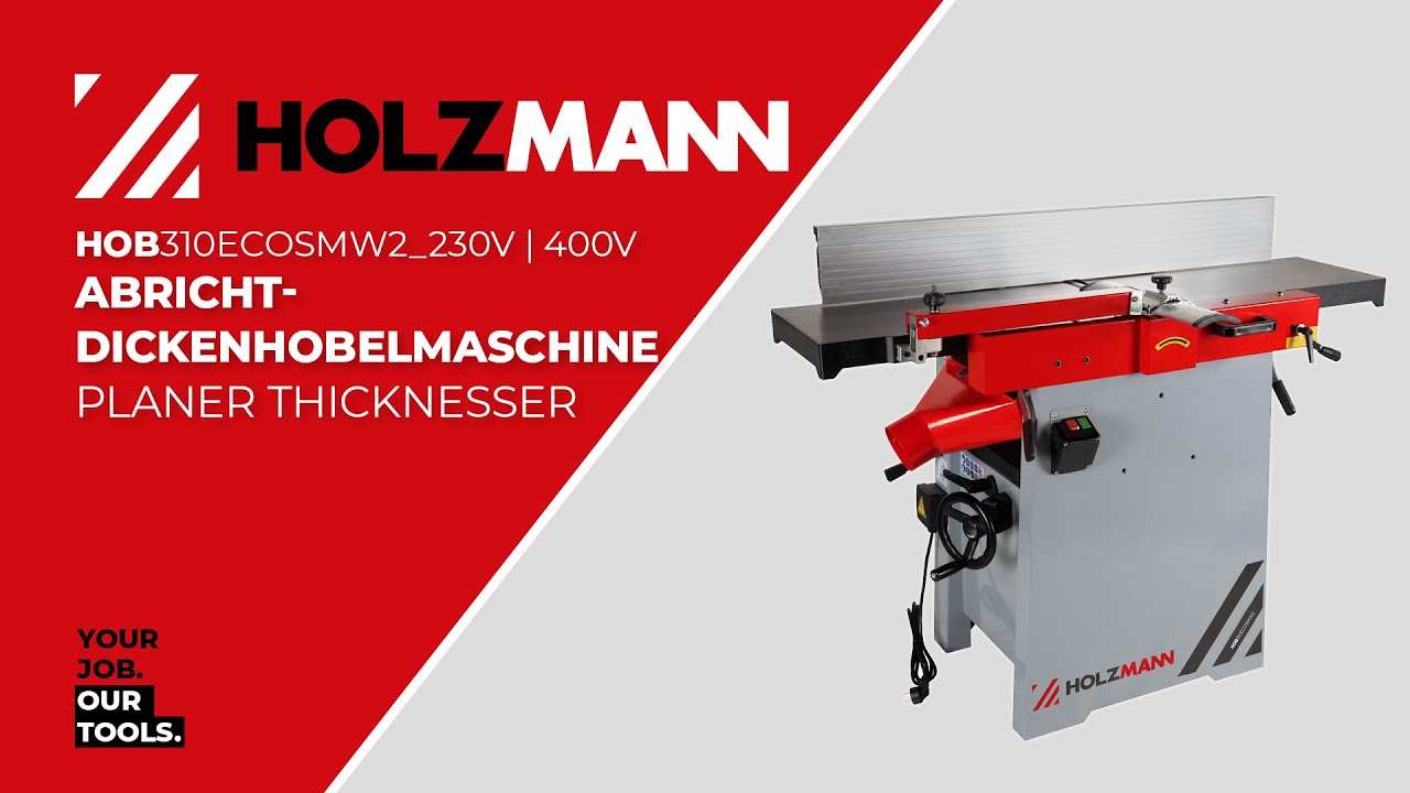 HOLZMANN HOB310ECOSMW2(230V&400V) Abricht-Dickenhobelmaschine / planerthicknesser (officialHOLZMANN)
