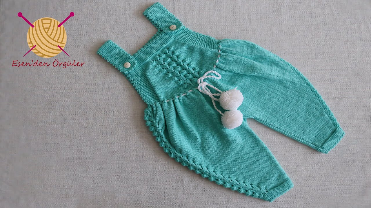Şalvar Model Askılı Bebek Tulum Yapımı (part 3)