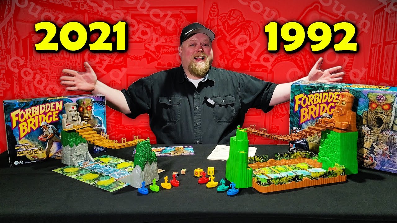 Forbidden Bridge Retro Board Game Review - Milton Bradley (1992) vs. Hasbro (2021)