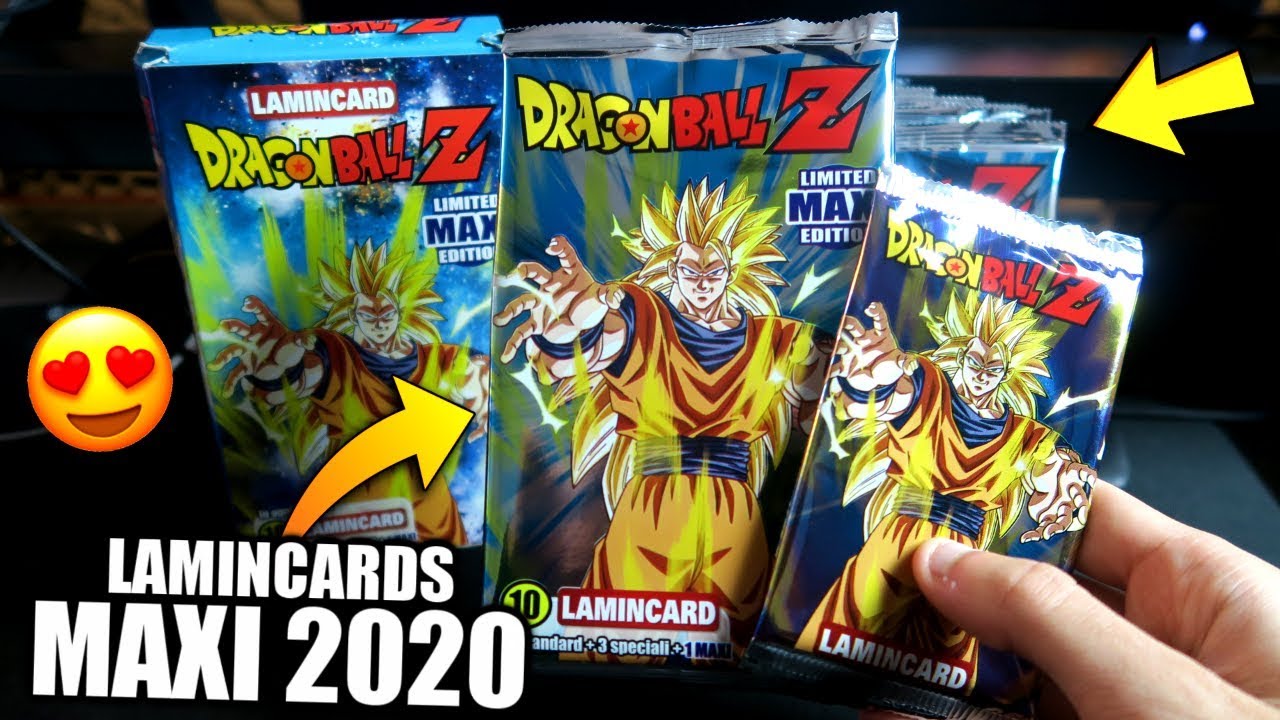 APRO le LAMINCARDS GIGANTI MAXI 2020 di DRAGON BALL Z! Spacchettamento Lamincards Limited Edition