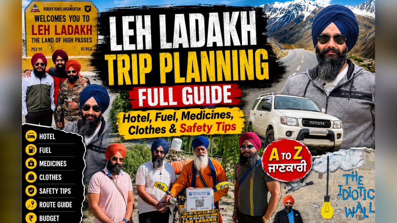 Leh Ladakh Road Trip Guide 2026 | Car/Bike Tour Planning Full Details | Harman Bajwa