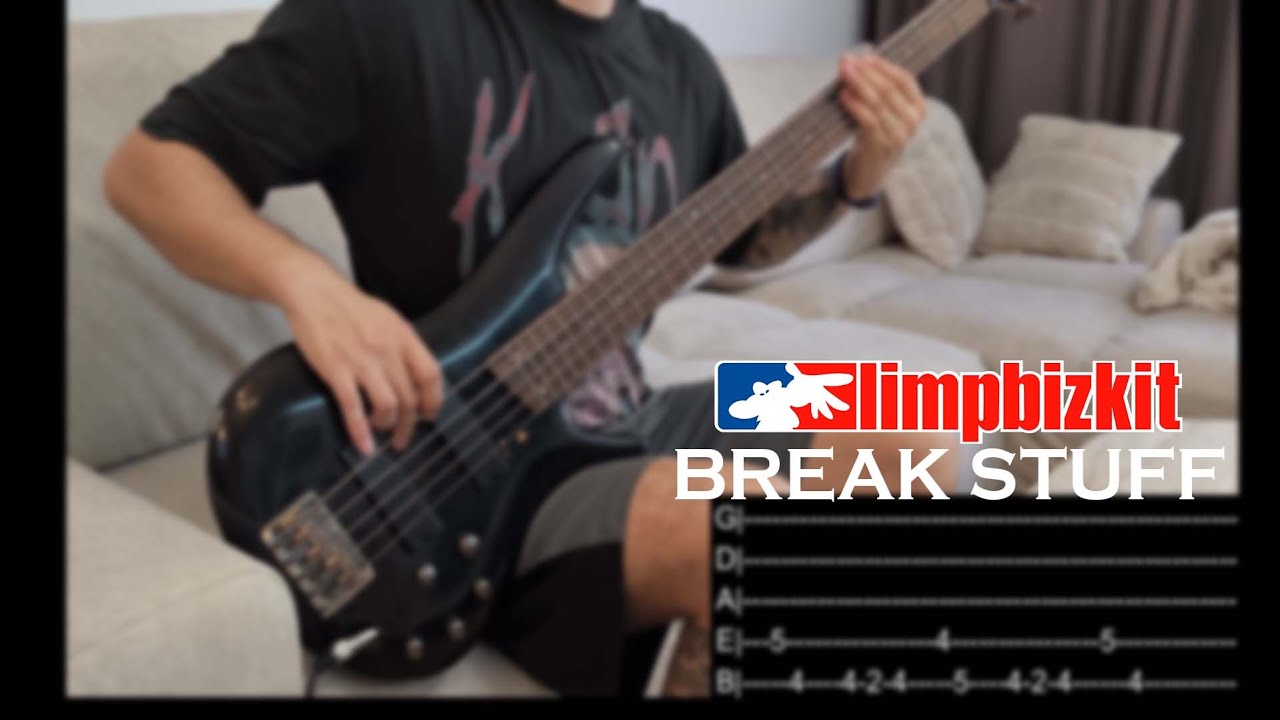 Limp Bizkit - Break Stuff [ BASS COVER ] | TABS ON SCREEN | HD | 2025