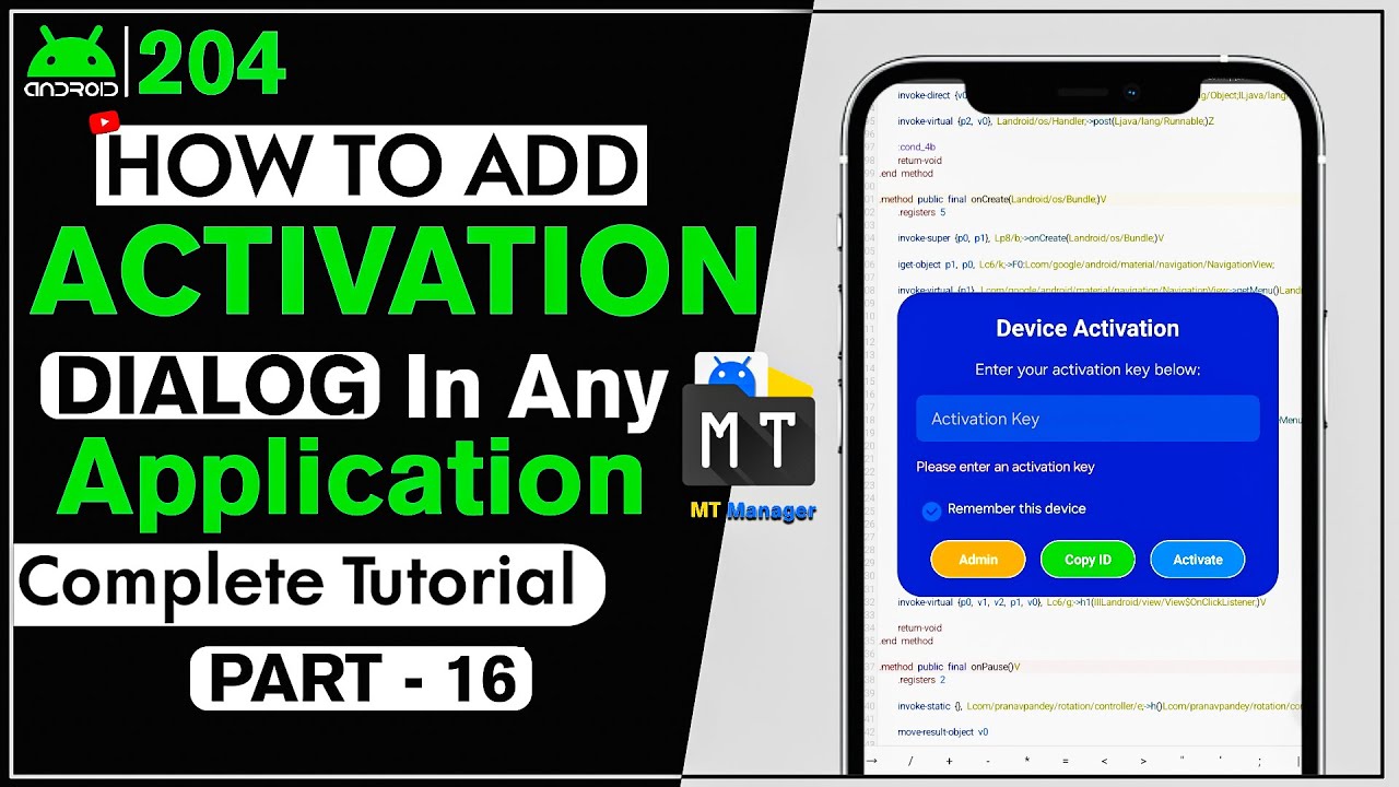 Make Your Own Device Activation Popup in MT Manager Like a Pro! 😱