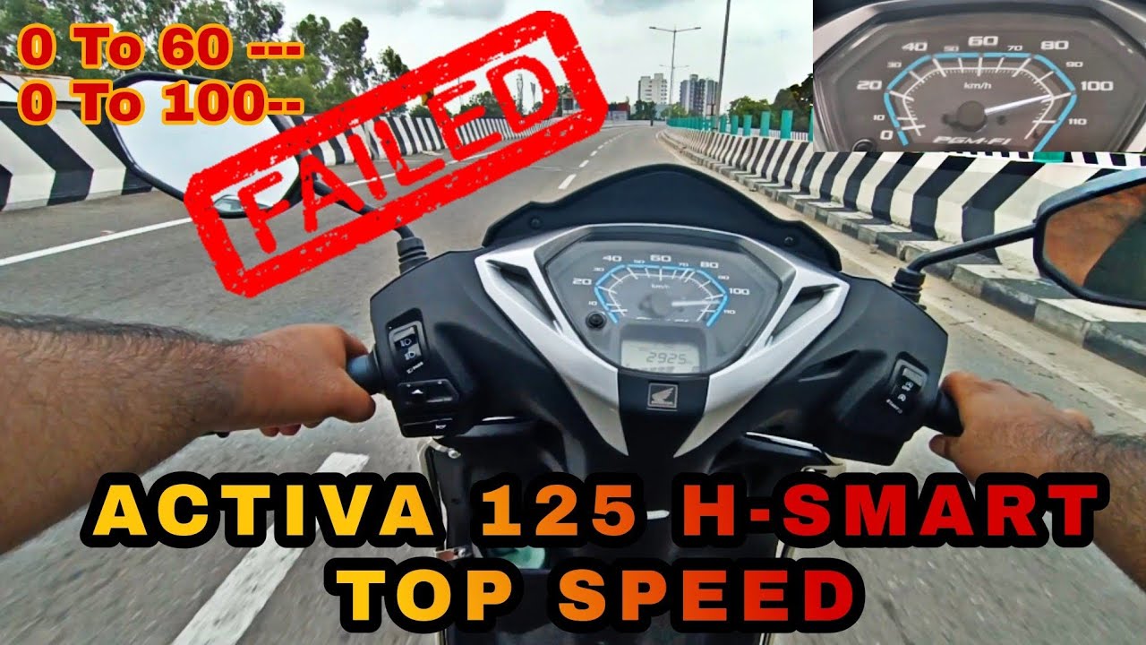 HONDA ACTIVA 125 H-SMART МАКСИМАЛЬНАЯ СКОРОСТЬ|Тест скорости Activa 125 2024 года