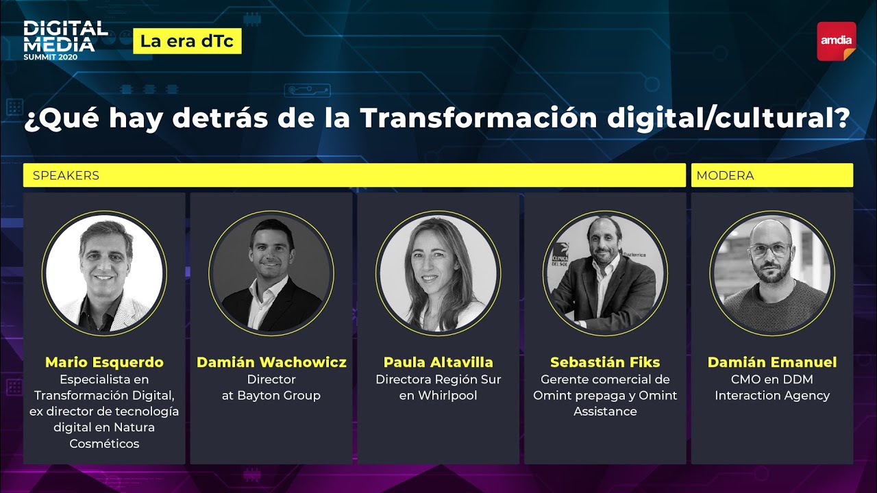 ¿Qué hay detrás de la transformación digital/cultural? - Digital Media Summit 2020