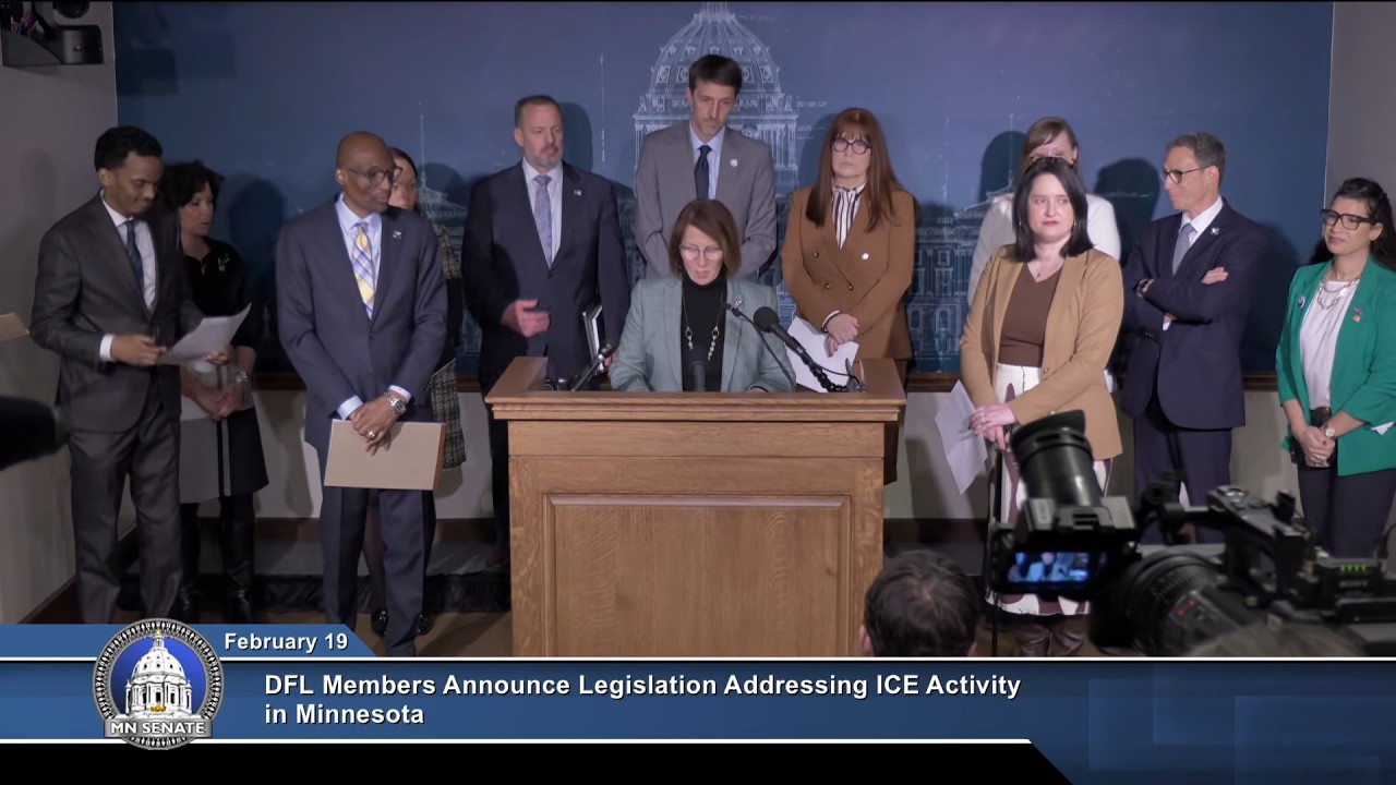 Press Conference: DFL Members Announce Legislation Addressing ICE Activity in Minnesota - 02/19/26