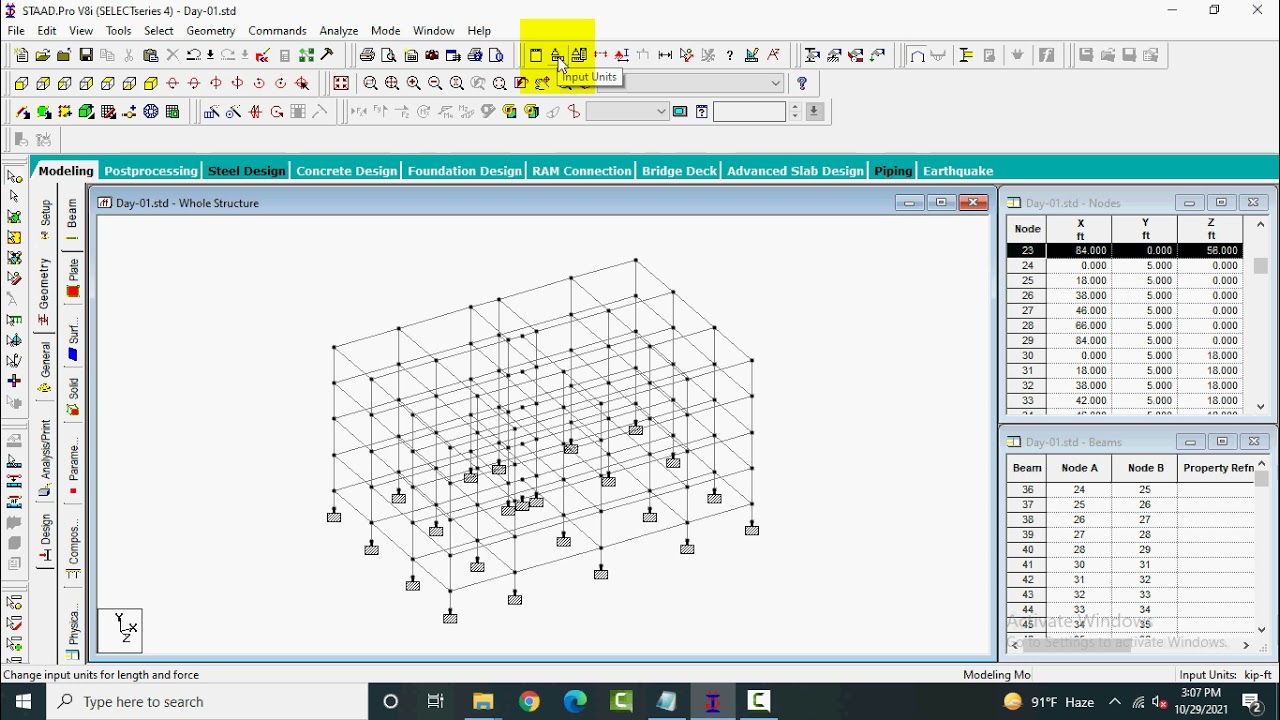 Staddpro Training Day-01: 12 Changing Unit to inch for betterment of input