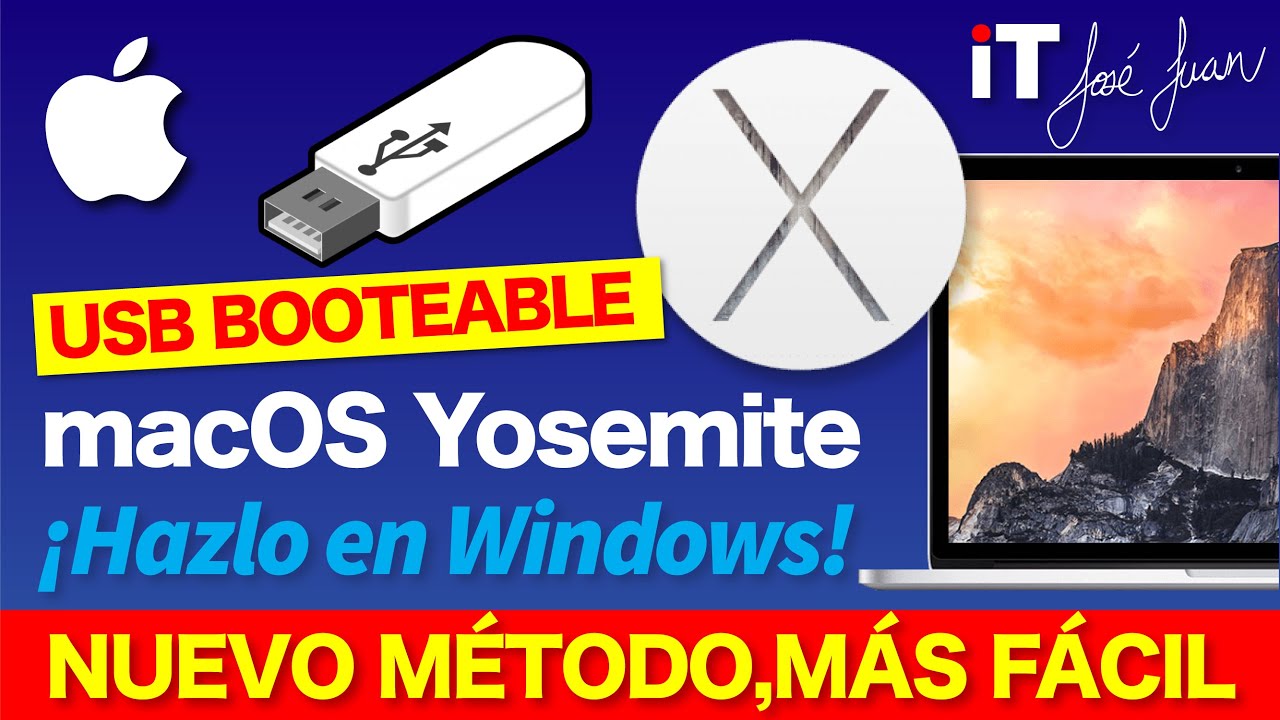 👉 macOS Yosemite crea un USB booteable PARA MAC en WINDOWS