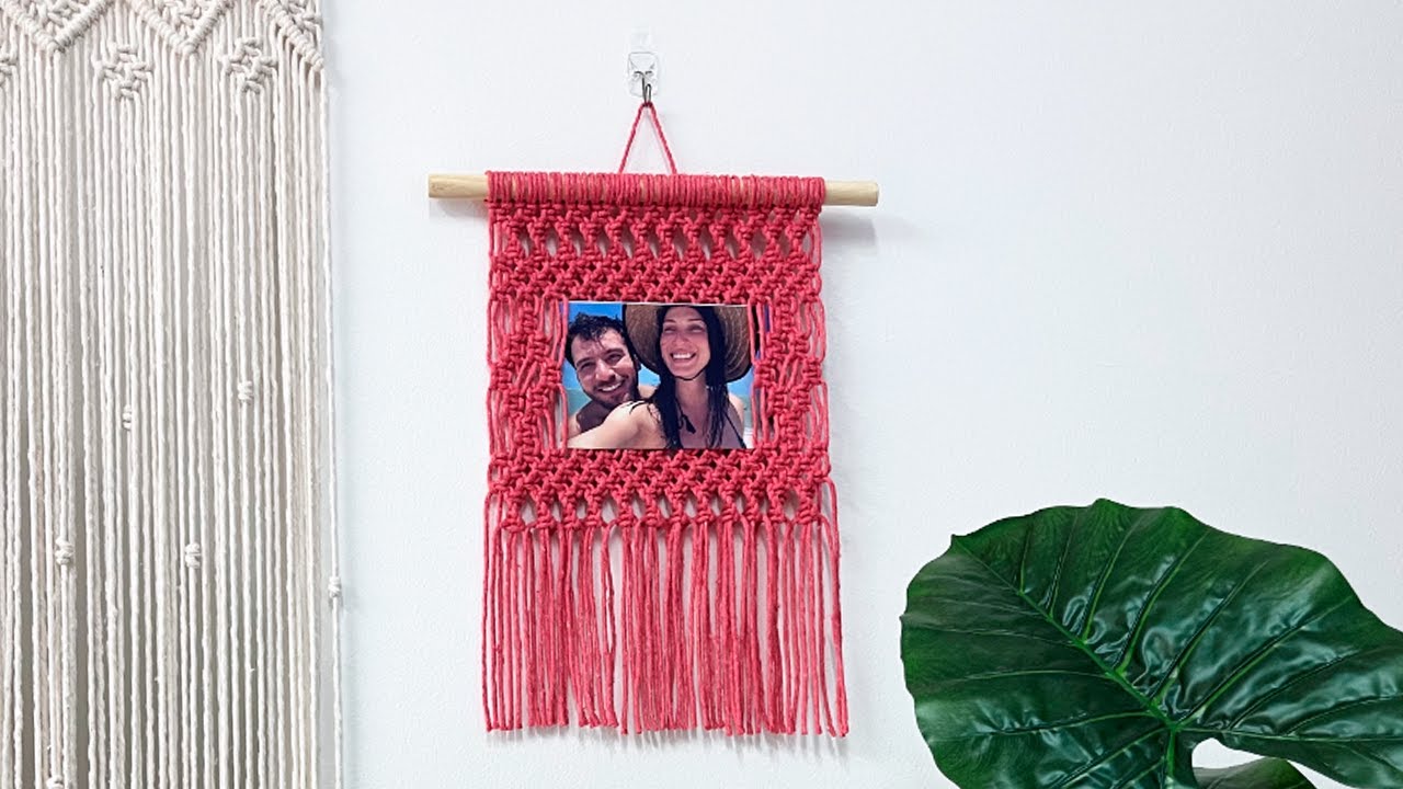 Porta Retrato de Macramê por Fer Campelo