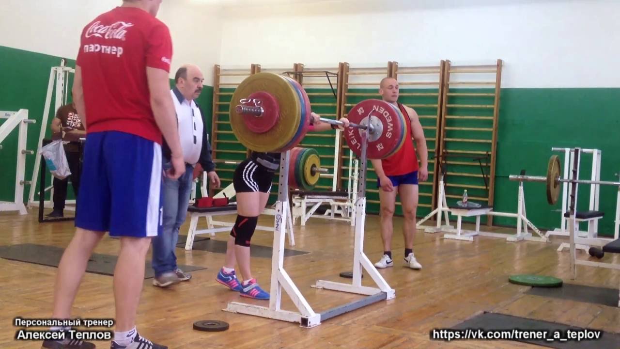 Александра Отченашко. Последний большой присед перед чемпионатом мира IPF 2015.