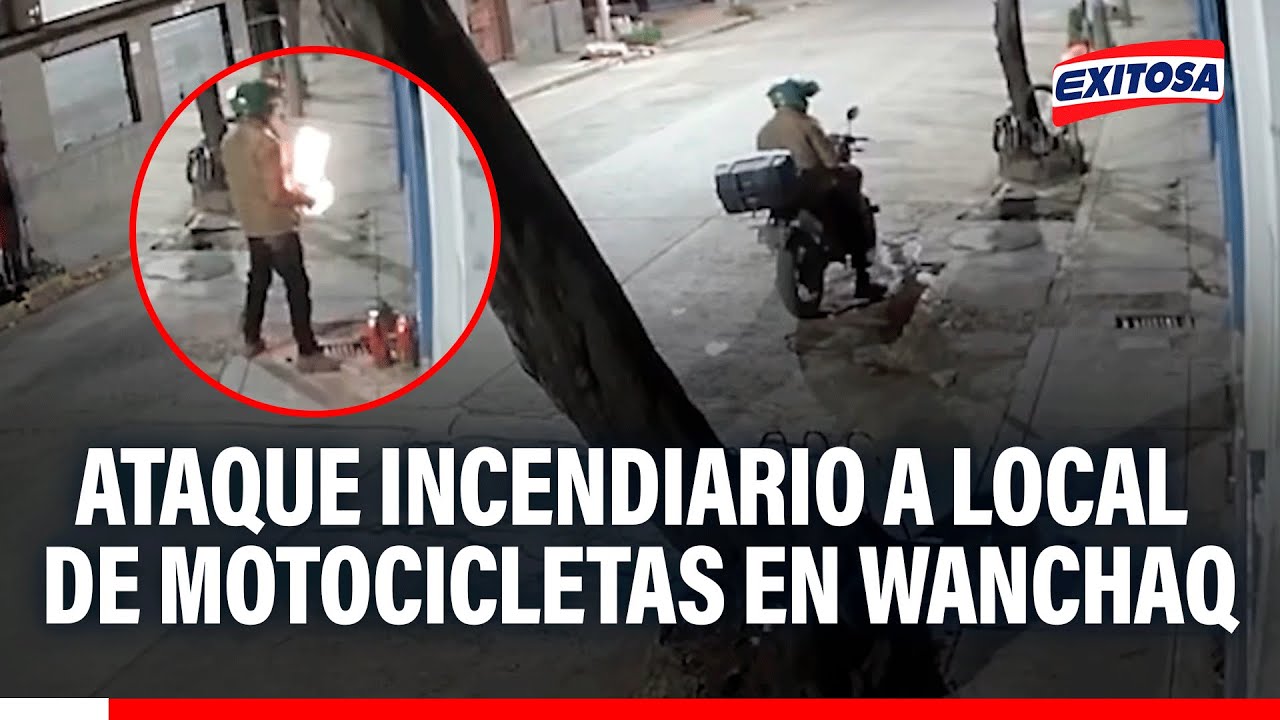 🔴🔵 Cusco: Ataque incendiario a local de motocicletas en Wánchaq deja heridos